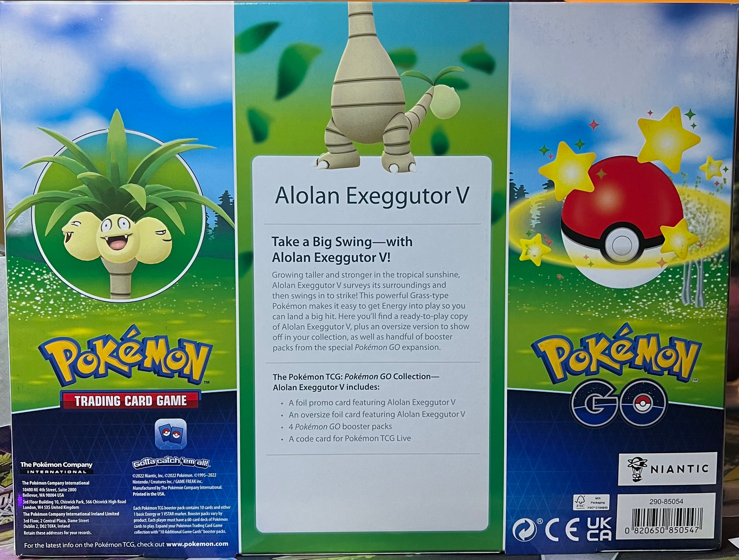 Pokémon Alolan Exeggutor V Box