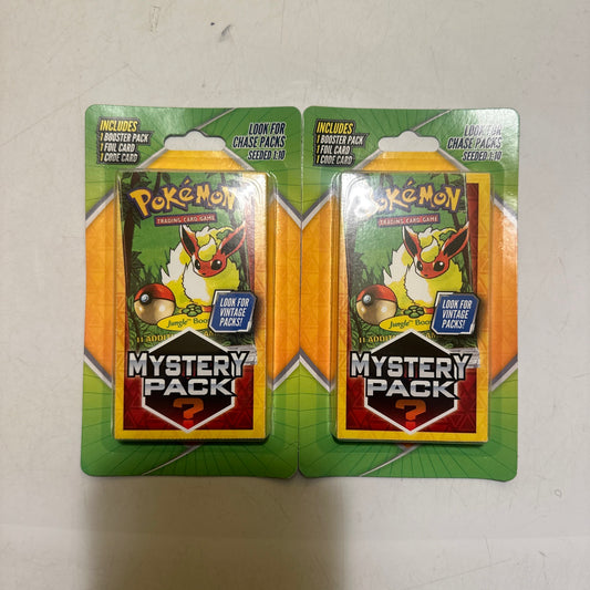 2 Packs Of Pokemon Mystery Pack Walgreens  Seeded 1:10 POSSIBLE JUNGLE