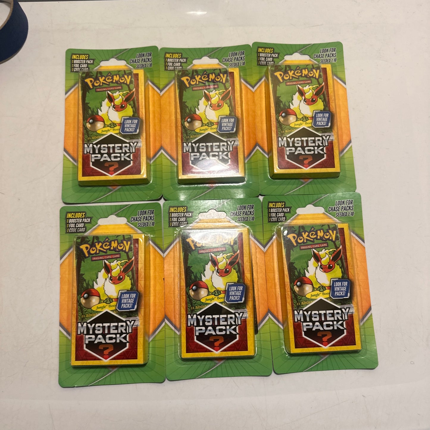 2 Packs Of Pokemon Mystery Pack Walgreens  Seeded 1:10 POSSIBLE JUNGLE